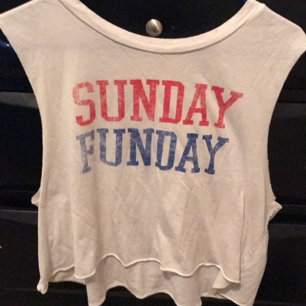 Sunday Funday Crop Top Size S-M